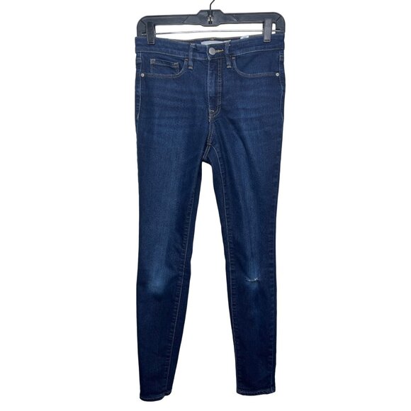 Athleta Sculpttek Skinny Jeans Womens 4 Dark Wash Stretch High Rise Denim Pants - Picture 1 of 13